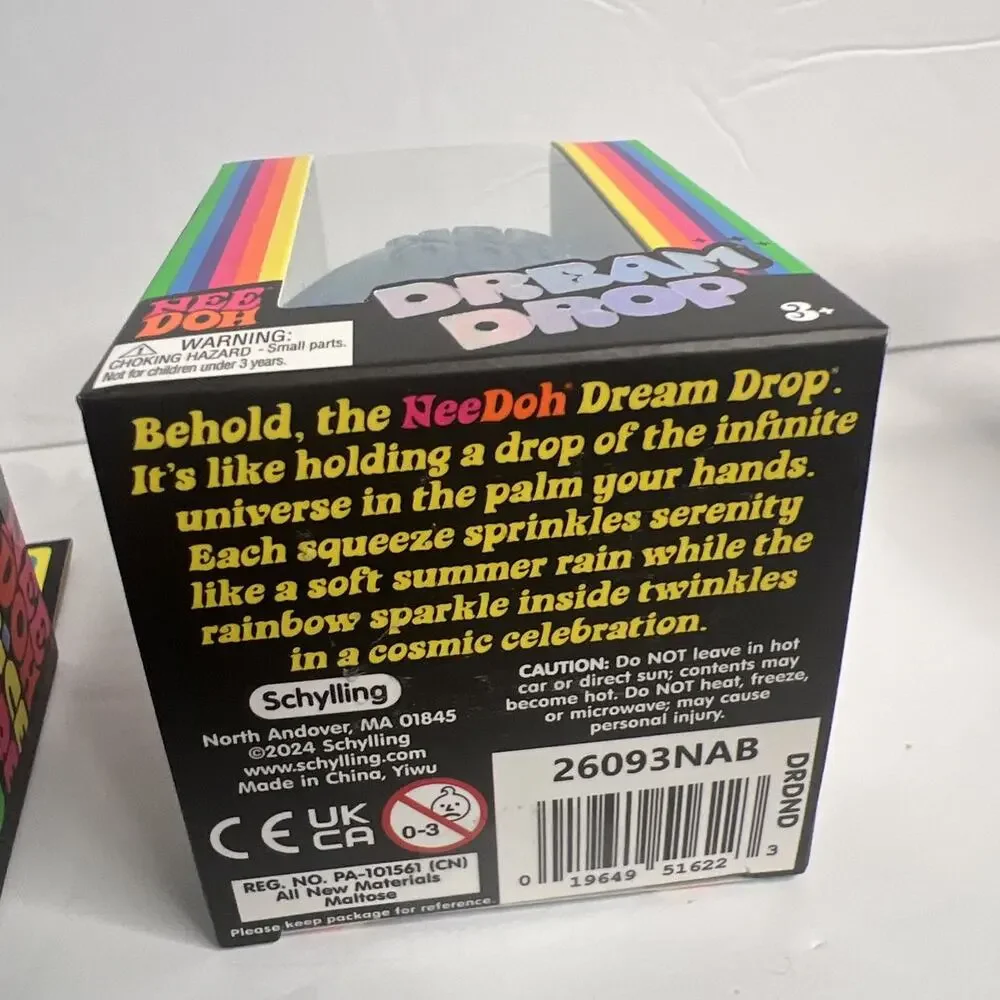 NeeDoh Schylling Bundle Lot 3 Nice Cubes, Dream Drop, Nice Ice Baby Squishy